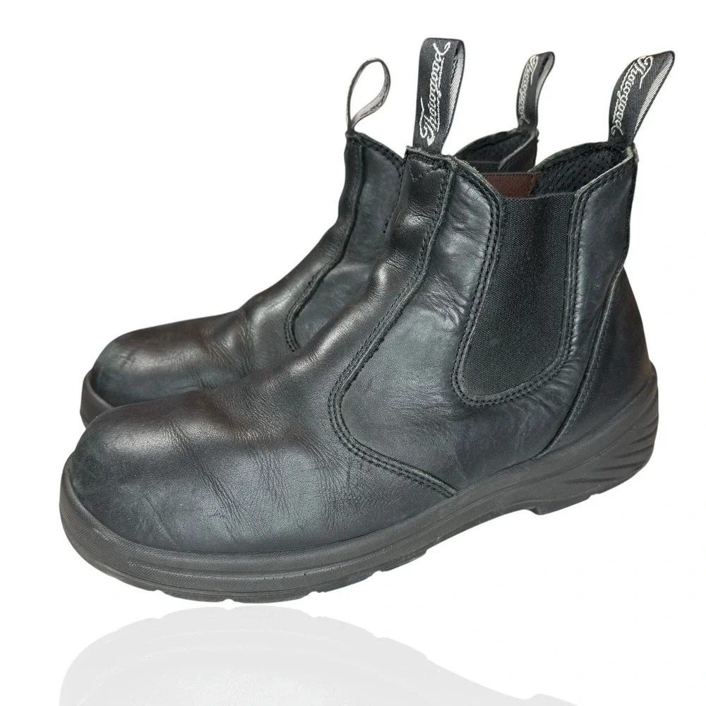 Thorogood 6″ Black Leather Soft-Toe Quick Release Station Boots 834-6034 Mens 10